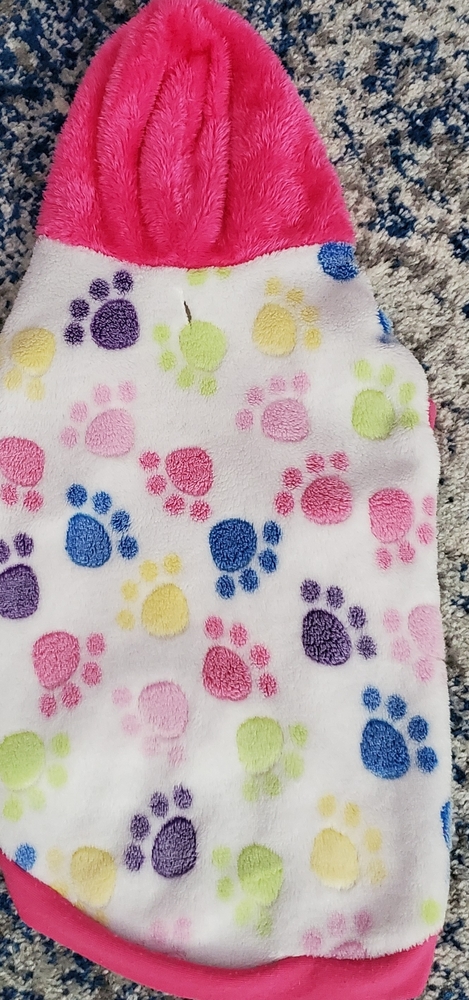 Fleece dog sweater, size L